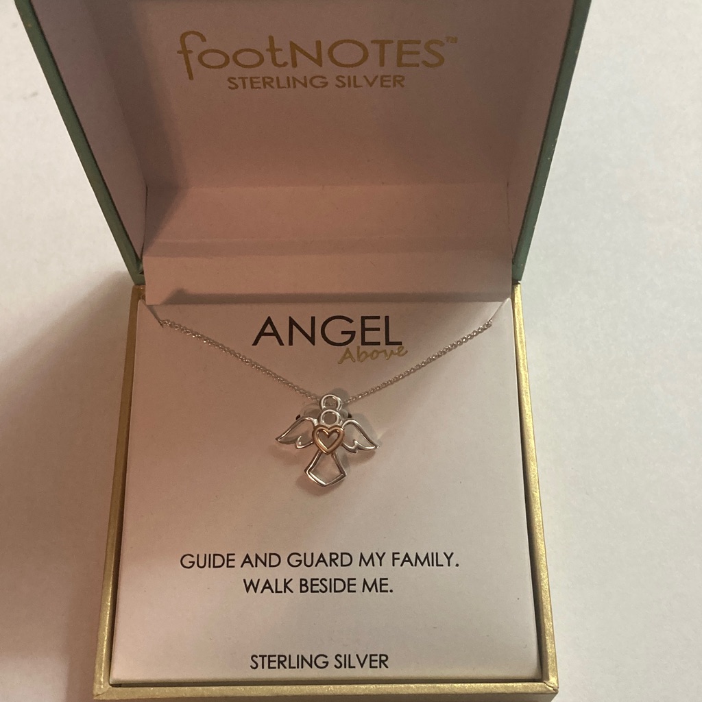 Nib Sterling Silver Angel Necklace From Footnotes
